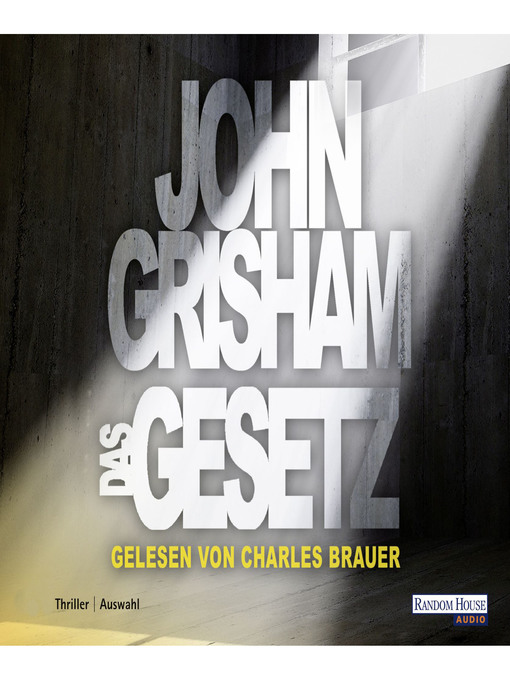 Title details for Das Gesetz by John Grisham - Wait list